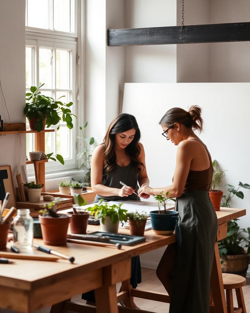 Women collaborating